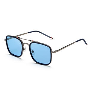 Lunettes de soleil unisexes Greyjack, monture en métal TR, lentilles TAC, protection UV400, type 3, pare-soleil, couleur marron, S31486 - Product Image 2