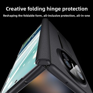 Coque de téléphone adaptée pour Huawei MateX5, avec support bracelet, protection de la charnière, pour écran pliable, protection intégrale, anti-chute - Product Image 1