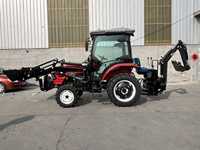 4WD 4x4 50PS Frontlader, Heckbagger Mini-Traktor mit Fahrerkabine zum Verkauf