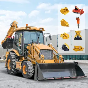 2024 diskon besar mesin backhoe dan backhoe excavator loader 4x4 backhoe