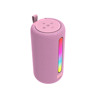 Hediye Promosyon Ürünü RX07 Taşınabilir İç Mekan Kumaş Kaplı Subwoofer 10W Bas RGB LED Lamba Boombox Hoparlör