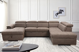 Sofá Grande Extra Grande, Asiento Ancho y Profundo, Sofá de Tela Chenilla, Moderno y Lujoso para Sala de Estar, Área Familiar, Sofá Seccional Reclinable - Product Image 2