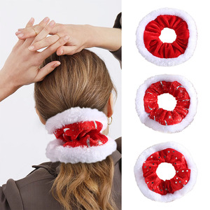 Coletero de Felpa Estilo Navideño, Hecho a Mano, de Gran Tamaño, Alta Elasticidad, para Mujer, de Alta Gama, Venta al Por Mayor - Product Image 2