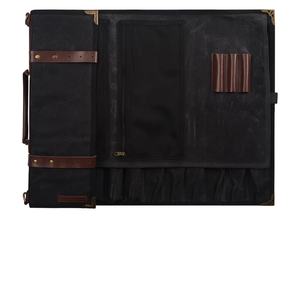 Free sample Chef Knife Roll <b>Bag</b> Oxford <b>Black</b> Fork Knife Spoon Storage <b>Bag</b> Kitchen Knife Carrying case with Handle <b>Strap</b> - Product Image 1