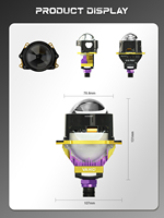 Phare à lentille bi-projecteur LED universel haut de gamme de 3 pouces avec haute puissance pour voitures, design le plus récent