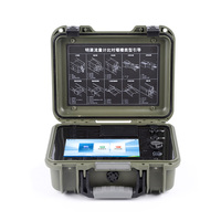 Utilisation extérieure de débitmètre à canal ouvert à ultrasons portable avec équipement de test de conception de consommation d'énergie micro spécial