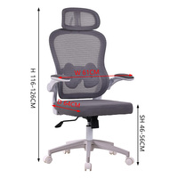 Échantillon Gratuit - Chaise de Bureau Moderne de Haute Qualité, Entièrement en Maille, Pivotante et Réglable, avec Appui-tête - Meilleure Chaise de Bureau de Chine
