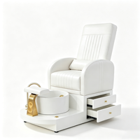 Ensemble d'équipements modernes pour salon de beauté : lit de massage, fauteuil de pédicure, table de manucure et canapé d'attente – Pack mobilier pour salon