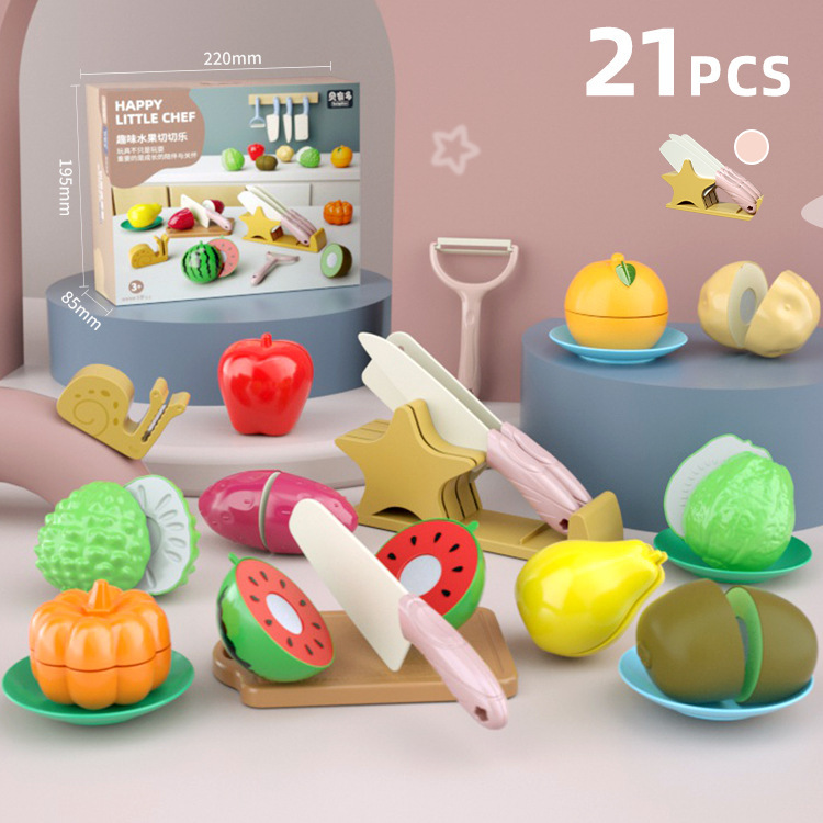 Ensemble de coupe-fruits NX218-8 (21 pièces, rose)
