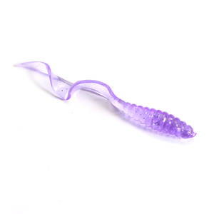 Multi colores <span class=keywords><strong>gusano</strong></span> cebos rizado cola <span class=keywords><strong>de</strong></span> Señuelos <span class=keywords><strong>de</strong></span> Pesca <span class=keywords><strong>de</strong></span> plástico - Product Image 4