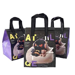 Non Woven Insulated Portable Foldable Waterproof Food Delivery Cooler Bag with Custom Logo for Restaurants - Product Image 1
