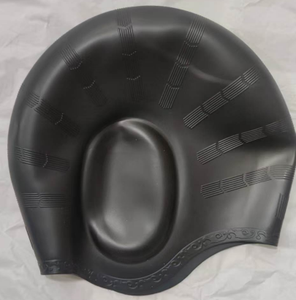 <span class=keywords><strong>Bonnet</strong></span> de bain en silicone imperméable avec protection des oreilles, extensible et doux pour adultes et enfants, 75g 22,5*22,5cm - Product Image 1
