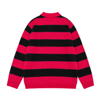 Pull personnalisé avec logo pour homme, pull d'hiver brodé avec des patchs, pull décontracté, tricot rayé, jersey tricoté, pull en crochet pour homme