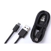 Échantillon gratuit Câble de charge de données USB 2.0 mâle vers micro USB mâle personnalisé noir pour Samsung Android