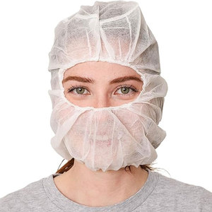 Casquette d'astronaute jetable bon marché Capuchon en polypropylène non tissé/cagoule pour atelier/laboratoire/traitement des aliments sans poussière - Product Image 3