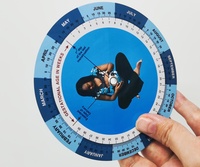 Calculatrice de roue d'obstétrique en plastique personnalisable Tableau des dates de naissance de gestation pour date d'échéance Disque de grossesse pour utilisation à l'hôpital/clinique