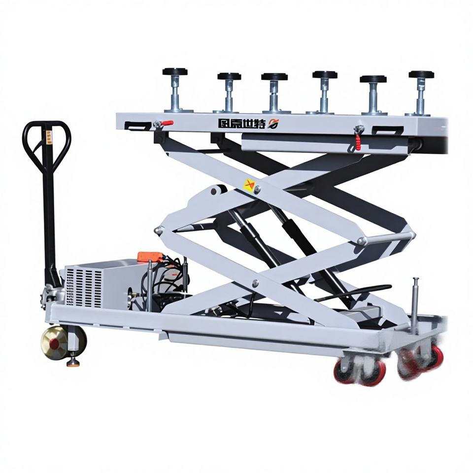 MENGTAI TJ-1215N Scissor Lift Powered Battery Removal/Installation ...