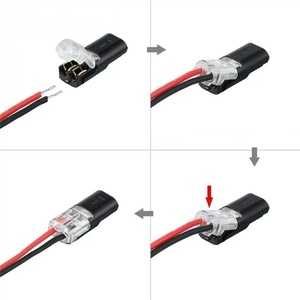 Terminali H2 D2 a 2 Pin per Connessione Rapida 0.3-0.75mm² 22~19AWG, Terminali a Crimpare per Cavi Elettrici per Illuminazione LED <span class=keywords><strong>Auto</strong></span> - Product Image 3