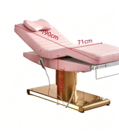 Luxuriöse Multifunktionale Massageliege mit Elektrischer Hebefunktion und Komfortablem Kissen für Schönheitssalon Spa Hotel Medizin