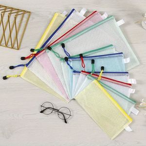 Custom Reusable PVC Exam Paper Bag Lightweight Clear <b>Pouch</b> File Folder Organizer Documents Study Materials - Product Image 1