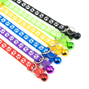 ปลอกคอแมวลายเท้าสัตว์ ปรับได้ หลายสี ขายส่ง - Product Image 4