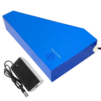 Batterie triangulaire 72V 20AH personnalisable 36V 48V 52V 60V Lithium pour vélo électrique avec chargeur BMS 20A-80A pour vélo électrique