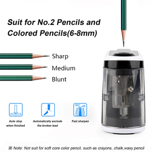 Temperamatite <span class=keywords><strong>elettrico</strong></span> automatico in plastica di alta qualità personalizzato per ufficio - Product Image 5