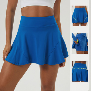 Jupes de tennis 2 en 1 Jupes de tennis plissées Femme Robe de tennis Femme Conjunto De Falda De Tenis Sport Jupe plissée - Product Image 1