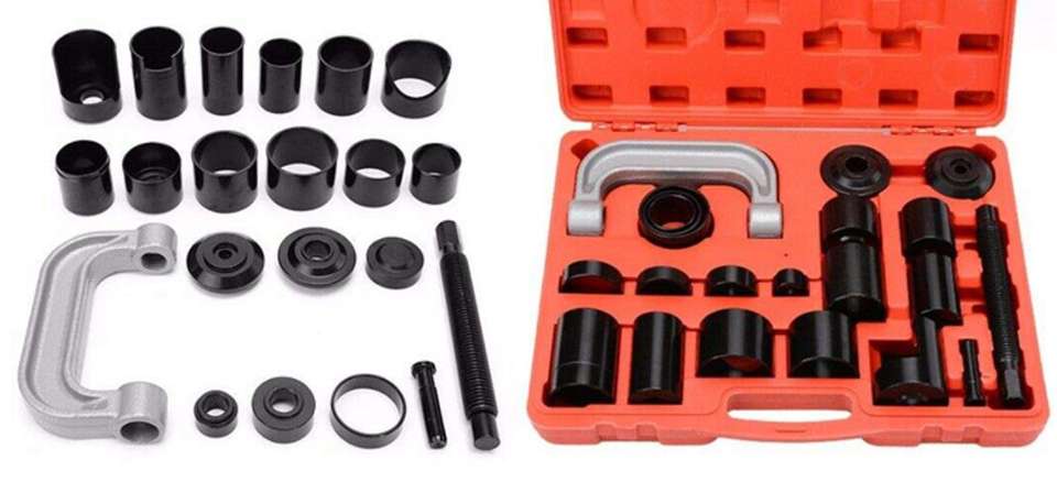 21-Piece Ball Joint Master Service Tool Set – Remover & Installer Adapter Kit – Fits 2WD & 4WD Cars