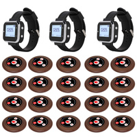 Système d'appel sans fil pour serveurs avec montre-bipeur, bouton d'appel UFO 433,92 MHz pour restaurant, restaurant de fondue, salon de thé