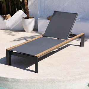 Chaise longue de jardin réglable pour l'extérieur, idéale pour la piscine et la plage - Product Image 6