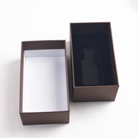 Boîte en papier brun écologique personnalisée avec gaufrage à chaud doré, emballage rigide haut de gamme pour cosmétiques et parfums, 30 ml Extrait de Parfum, fermeture magnétique