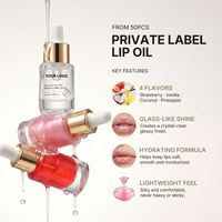 Glitter Voedende Niet-Kleverige Glansrijke Lip Olie Groothandel Bulk Fruit Kleurveranderende Veganistische Volumegevende Lip Olie Getinte Private Label