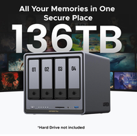 UGREEN-Stockage 4 baies DXP4800 Plus Multitâche fluide avec 8 Go de RAM DDR5 ultra-rapide (extensible jusqu'à 16 Go)