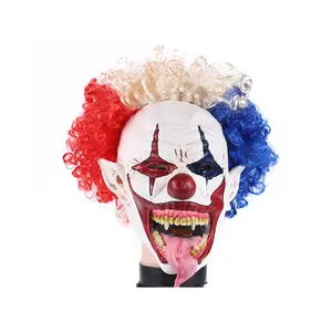 Nuova maschera da Clown cerebrale per feste in lattice personalizzata per Halloween