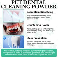 Poudre Nettoyante pour Dents de Chien Pevet – Haleine Fraîche, Cible le Tartre et Réduit la Plaque et la Mauvaise Haleine – Nettoyage Facile des Dents – Élimine