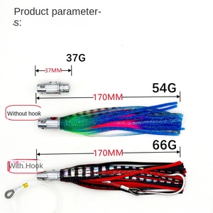 Wei lures 54g 66g trò chơi lớn <span class=keywords><strong>c</strong></span>âu <span class=keywords><strong>c</strong></span>á Jig lure váy kim loại đầu sâu lặn trolling lures - Product Image 4
