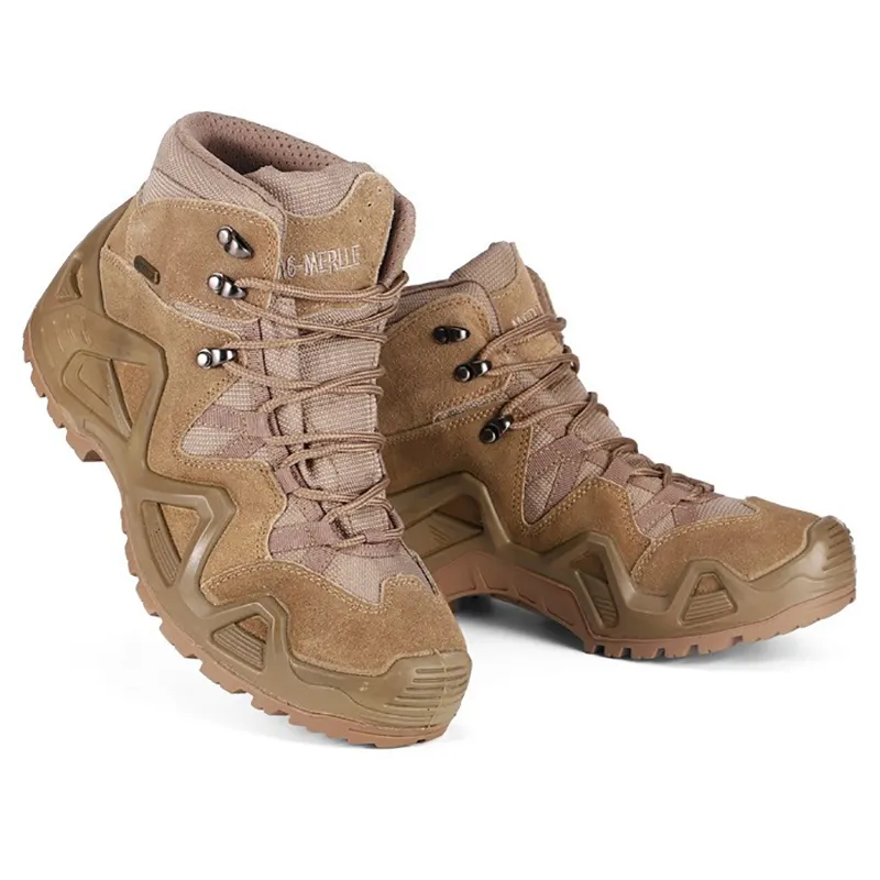 HAN WILD Medium desert boots waterproof hiking shoes outdoor waterproof and sand proof boots
