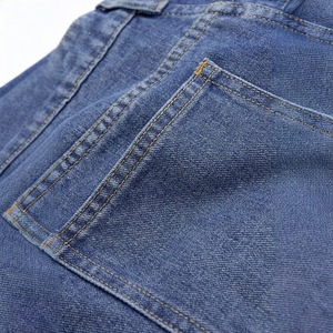 Jean en denim décontracté pour femme, coupe large, taille haute, style streetwear, effet deux-pièces, délavé, élégant et chic, idéal pour le quotidien - Product Image 4