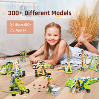 STEM Programación Ladrillos Robot Master (Premium) 200 en 1 Robot de codificación para niños