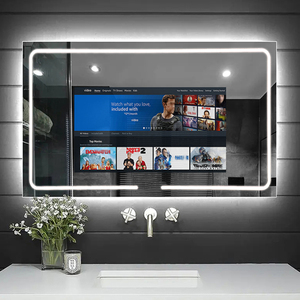 Usine 21.5 pouces écran tactile avant-éclairé <span class=keywords><strong>miroir</strong></span> de salle de bain intelligent <span class=keywords><strong>TV</strong></span> 1200*800mm avec Wifi Android Smart Mirror lumière LED <span class=keywords><strong>TV</strong></span> <span class=keywords><strong>miroir</strong></span> - Product Image 1