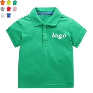 100 Cotton Chất Lượng Cao Biểu Tượng Tùy Chỉnh Trống Polo Bé Trẻ Em Polo Cho Chàng Trai Cô Gái Polo Áo Sơ Mi