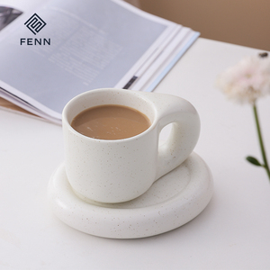 Taza <span class=keywords><strong>de</strong></span> café <span class=keywords><strong>de</strong></span> porcelana <span class=keywords><strong>de</strong></span> tinta única, juego <span class=keywords><strong>de</strong></span> café y platillo <span class=keywords><strong>para</strong></span> té <span class=keywords><strong>de</strong></span> la tarde - Product Image 3