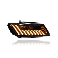 Ensemble de phares LED KGKB pour Audi Q5 8R pré-lifting 2008-2018, mise à niveau avec double lentille de projecteur, clignotant séquentiel, Plug & Play