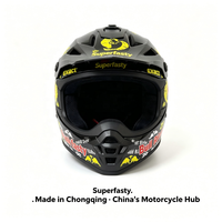 Casque de moto tout-terrain intégral personnalisé certifié DOT, à libération rapide, haute performance, pour toutes les saisons