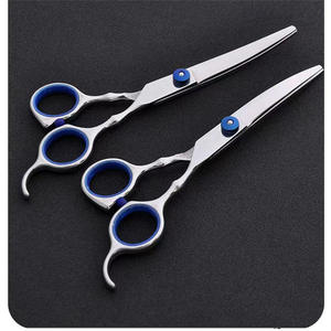 Juego de Tijeras para Peluquería Canina de Suzhou, Acero Inoxidable, Tijeras de Adelgazamiento, Tijeras Planas de 62 mm, Herramientas de Salón de Belleza, Diseño Práctico - Product Image 5