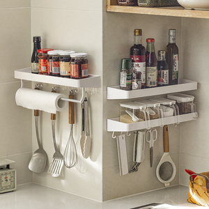 Estante <span class=keywords><strong>de</strong></span> Plástico para Montar en la Pared, Sin Necesidad <span class=keywords><strong>de</strong></span> Taladrar, Organizador para Baño y Cocina, Barra para Toallas, Ganchos para Artículos <span class=keywords><strong>de</strong></span> Aseo, Utensilios, Almacenamiento <span class=keywords><strong>de</strong></span> Gran Capacidad - Product Image 6