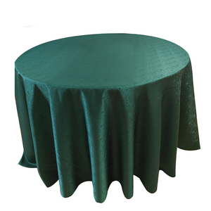 B062-120 pollici rotondi crush fantasia in poliestere jacquard tessuto floreale tovaglia protezione decorazione per festa di nozze - Product Image 6