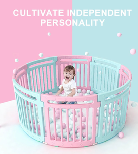Seguridad fácil Asamblea respetuoso del medio ambiente de los niños cerca de plástico bebé interior rosa <span class=keywords><strong>Parque</strong></span> - Product Image 2