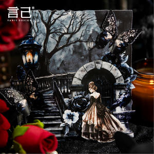 Paquete de pegatinas decorativas DIY de 40 piezas, colección de bolsos de estilo de vida Retro y decoración navideña con <span class=keywords><strong>canciones</strong></span> de amor y vida - Product Image 3